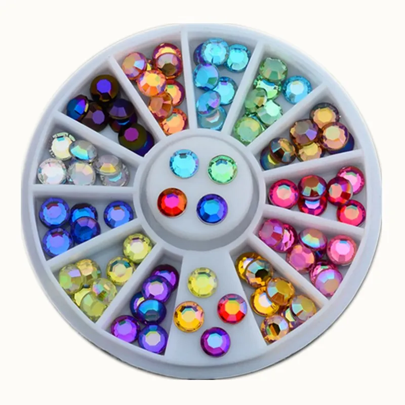 

DIY nail art decorations Wheel mix colors Top drill Acrylic Nail Glitter Nail Rhinestones Nail Wheel Nail Tools