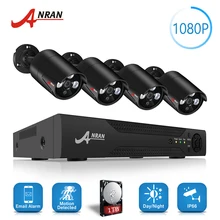 ANRAN 2.0MP 8CH HD AHD DVR комплект 4 шт. 3000TVL 3 массив ИК День Ночь наружная камера домашняя CCTV система безопасности 1 ТБ 2 ТБ жесткий диск