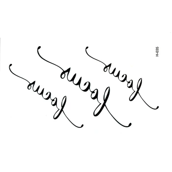 

English Love BeautyWaterproof Temporary tattoo sticker for neck and waist personalized Henna Tattoo Body Art tattoo cheap stuff