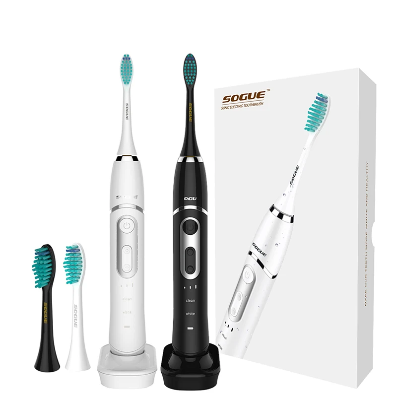 

SOGUE Sonic Electric Toothbrush Maglev Motor 6 Modes USB charge Waterproof 2 FDA brushheads S61 Escova de Dente Eletrica Sonico