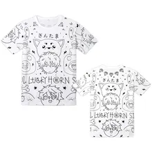 Женские хлопковые футболки с принтом аниме гинтама Саката гинтоки Садахару обтягивающий с короткими рукавами футболка с круглым вырезом Повседневная футболка Косплей Топы