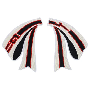 

10pairs Brand Embroidery Bow knot Applique Bow Tie Patches Iron on Badge Dress Collar Clothes Decorated Sewing Supplies TH1114