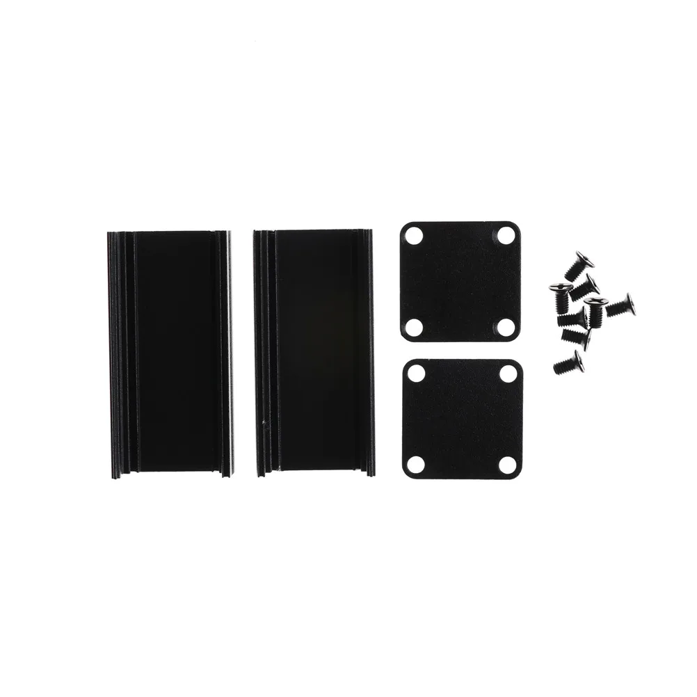 1Set 50x25x25mmExtruded Aluminum Box Case Whosesale Black Enclosure Electronic Project Case For PCB