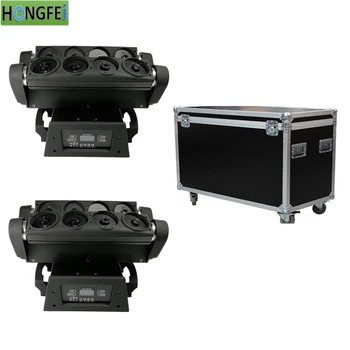 

2pcs/lot RGB laser spider lights+ flight case moving head laser light moving laser spider lamp DMX512 Control