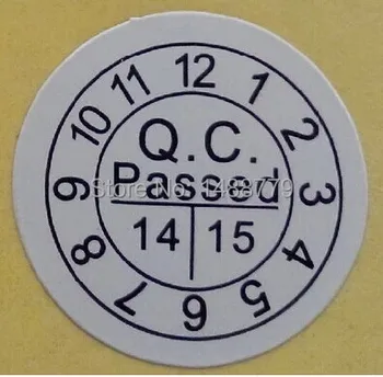

Minimum order $5 100 / PCS, certificate QC PASS label year month date QC 10 * 10 mm round stickers
