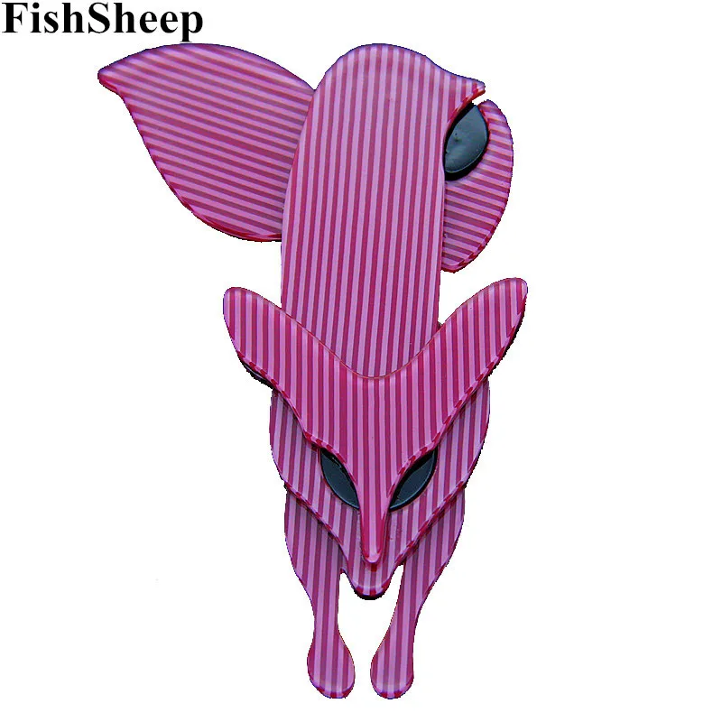 

2018 Fashion Fox Pins And Brooches For Women Big Cute Acrylic Animals Brooch Broches Lapel Pin Vintage Scarf Clip Female Jewelry