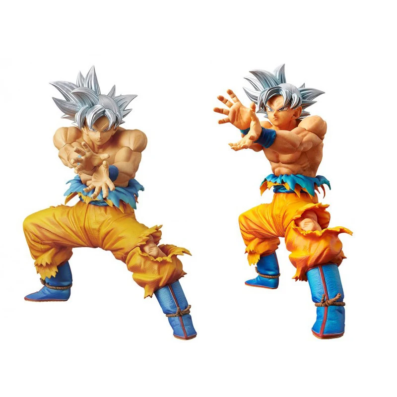 

Japanese Anime Dragon Ball Super Ultra Instinct Sliver Goku VS Jiren PVC Action Figure Kid Poppen Speelgoed Figurals Model