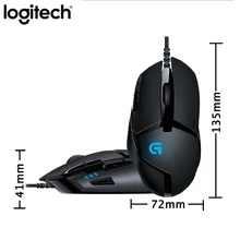 Original Logitech G402 Hyperion Fury FPS Gaming Mouse with Optical 4000DPI High Speed Fusion Engine Gaming Mouse Multiple office