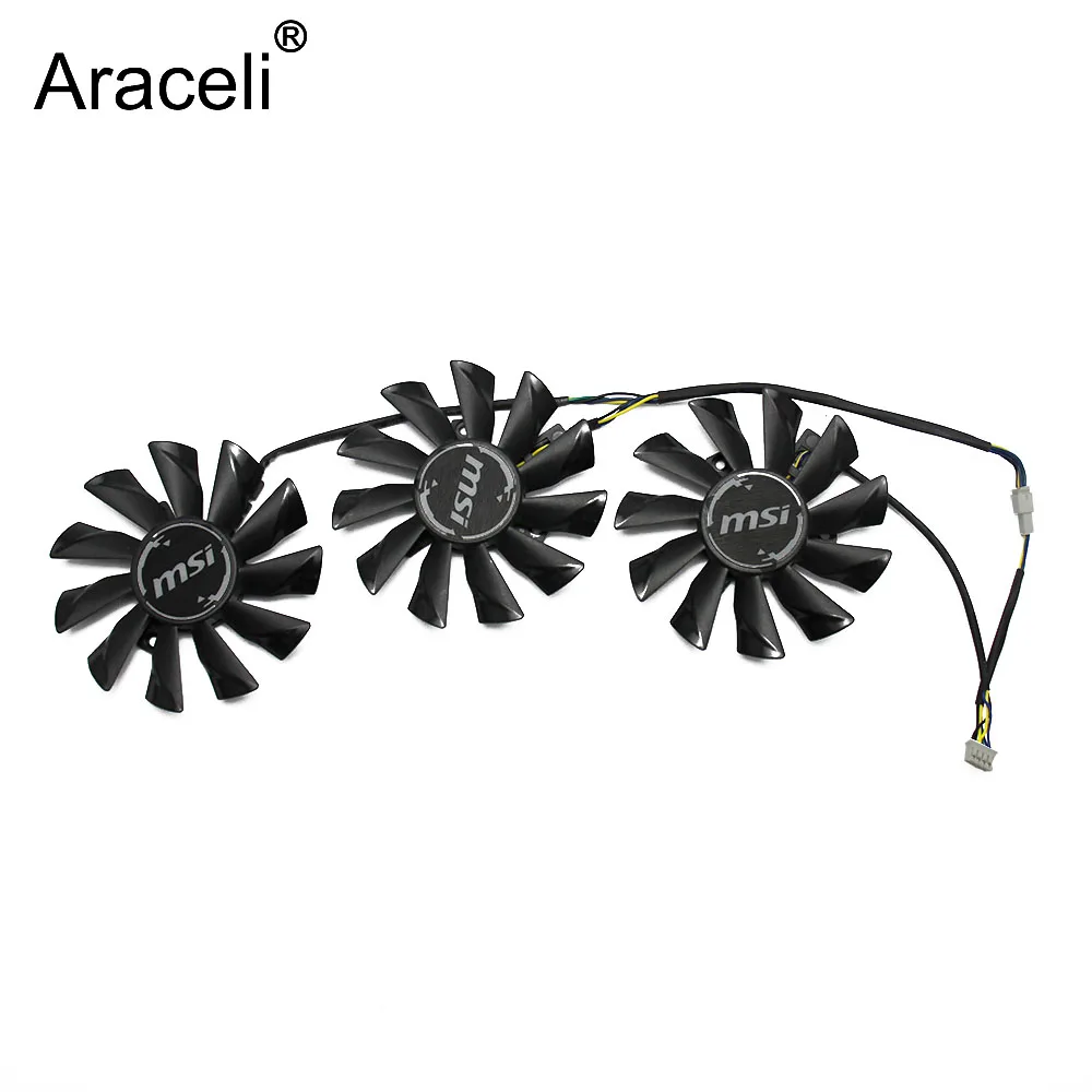 

3PCS/lot PLD09210S12HH Cooling Fan Replace For MSI GeForce GTX 1070 1060 1080 1080Ti 980Ti Duke Video Graphics Card Cooler Fans