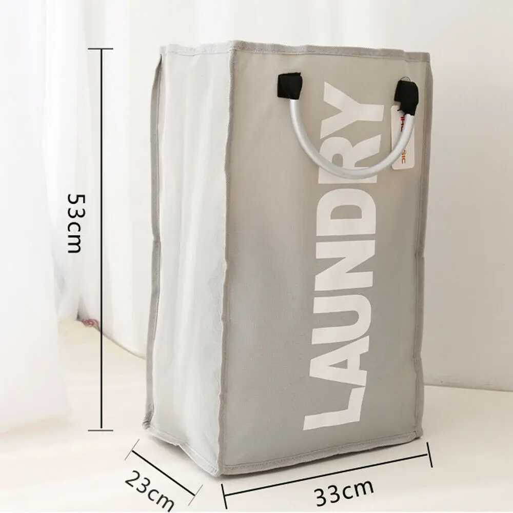 جديد كبير أكسفورد غسل الملابس سلة الغسيل تعوق التخزين طوي حقيبة 40L