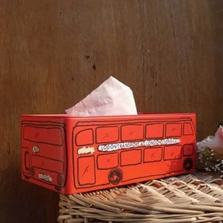 New Creative Vintage Home Decor Zakka England London Bus Tissue Box ... New Creative Vintage Home Decor Zakka England London Bus Tissue Box ...