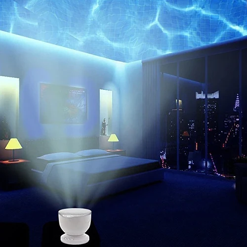 

Room Party Night Decor Multicolor Ocean Wave Light Projector LED Night Light Lamp