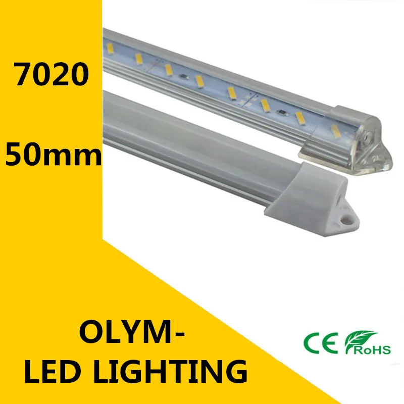 10X Заводская оптовая продажа 50 см DC 12V 36 SMD 7020 LED Жесткая светодиодная полоса с
