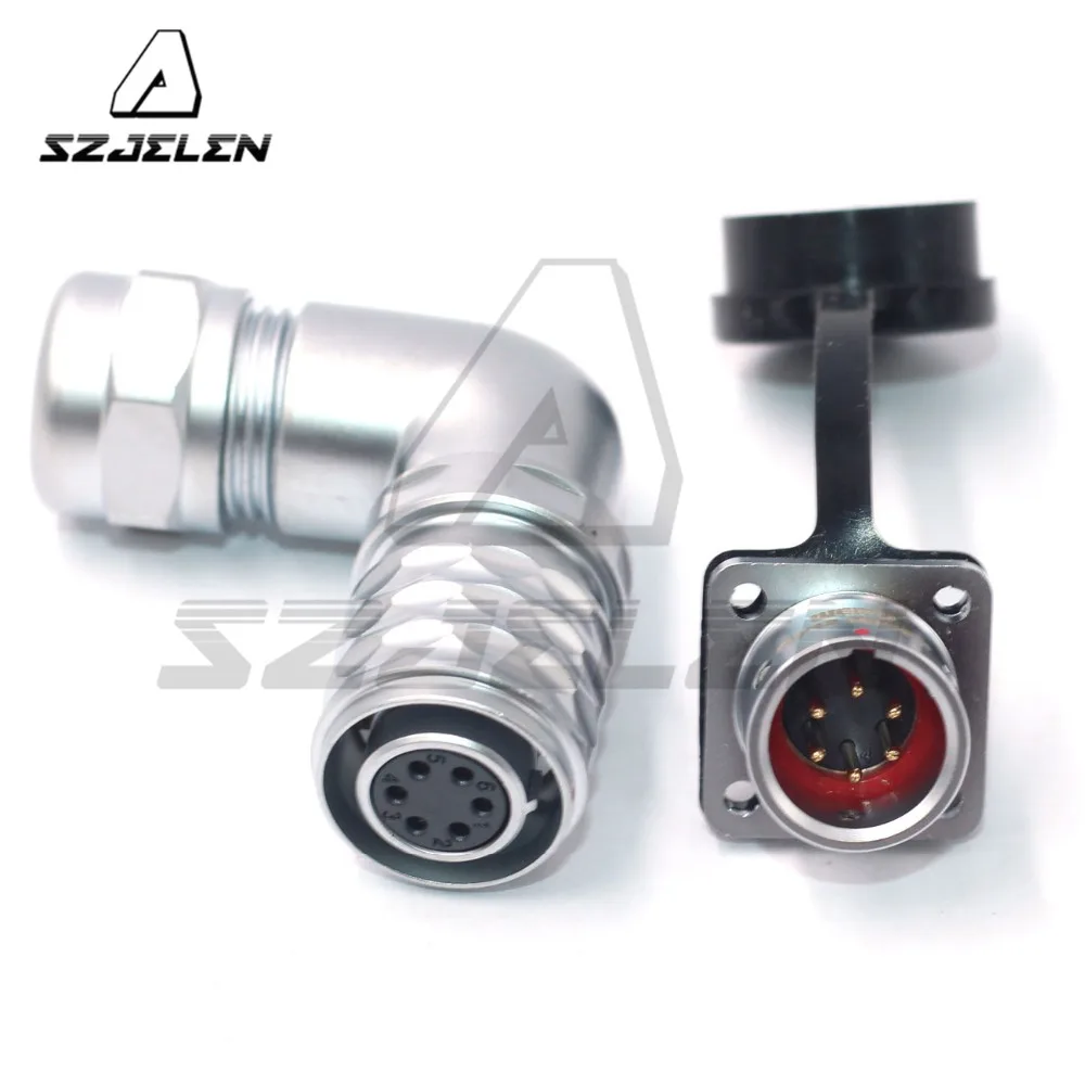 

WEIPU SF12 6pin Flange Elbow Aviation Cable Connector Male And Female,RV Solar Port Connector Plug And Socket 6pin SF12 Series