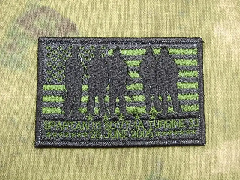 Значки с вышитыми нашивками B3302 Green Mark SEAL TEAM Operation Red Wings Lone Survivor Spartan 01 значки в виде