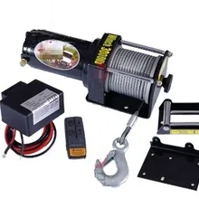 3000lb-4500lb 12V Портативная электрическая лебедка для автомобиля, грузовика, авто баржи, прицепа, ручной инструмент, съемник стальной трос