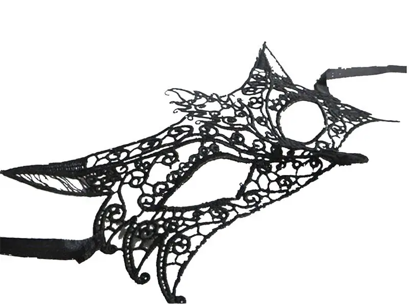 FunPa очаровательная открытая кружевная маска вечерние Выпускной маскарад маска индивидуальная лиса шаблон Половина лица маска для Pary