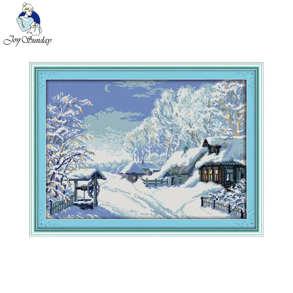 Joy Sunday DIY украшения для дома в китайском стиле вышивка крестом Середина зимы Счетный Китайский Набор для вышивки крестом