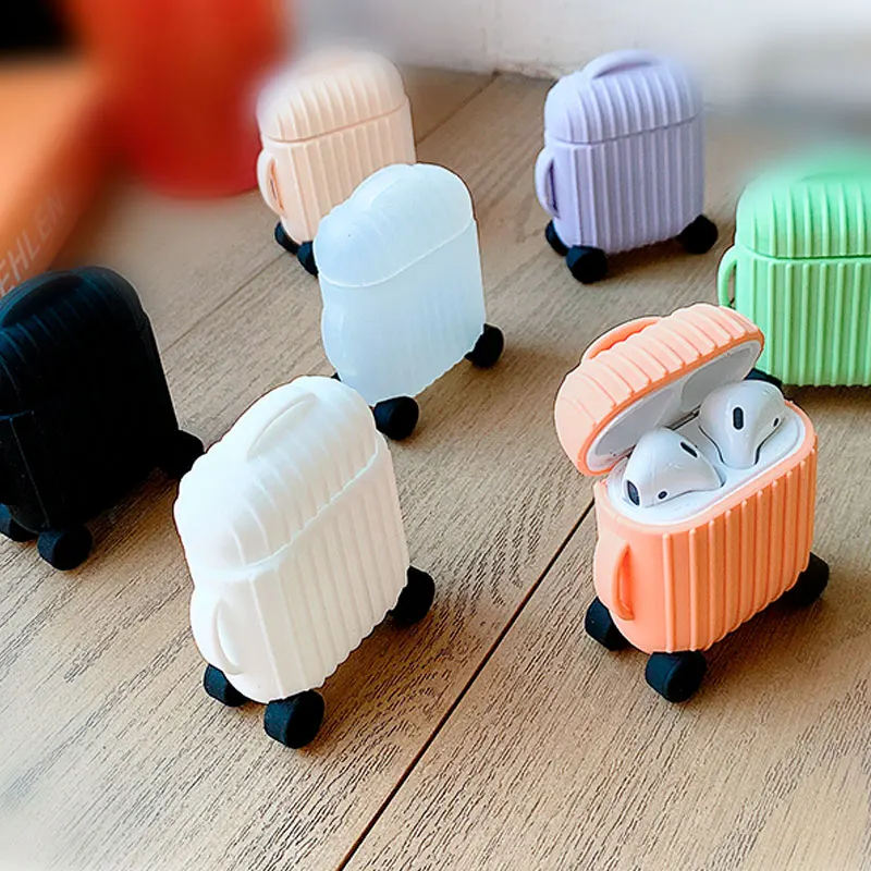 Чехол для Apple Airpods 1 2 силиконовый чехол с функцией зарядки противоударный