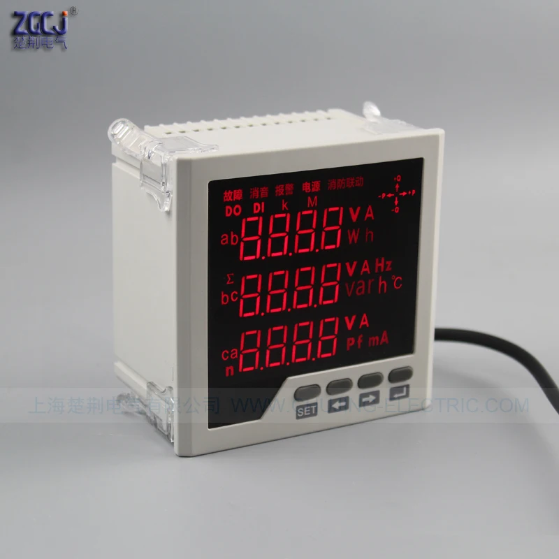 

3 phase meter multifunction panel meter Measure and display 3 phase electric parameters panel meter 3 phase power multimeter