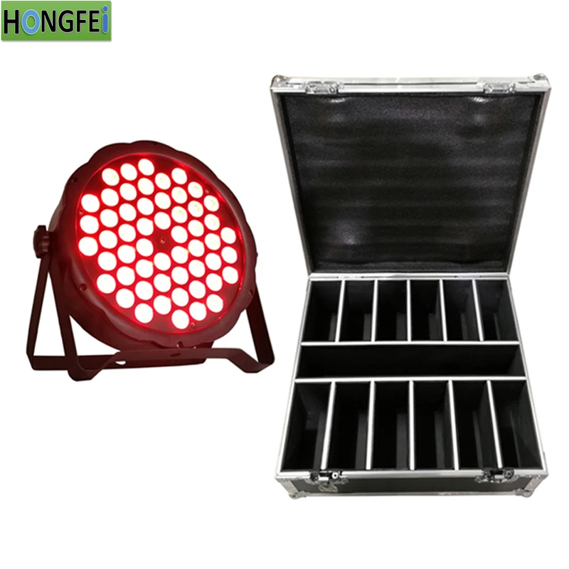 12 шт./54x3 Вт RGB 3 в 1 светодиодный прожсветильник Тор par light s + f чехол flat Светильник