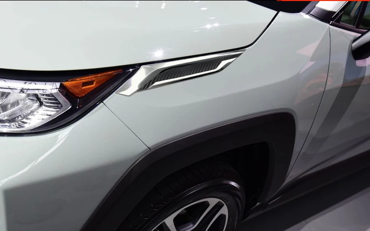 

Car Accessories High Quality ABS Chrome Front Head Light Lamp Eyelids Garnish Cover Trim For Toyota RAV4 2019 2020