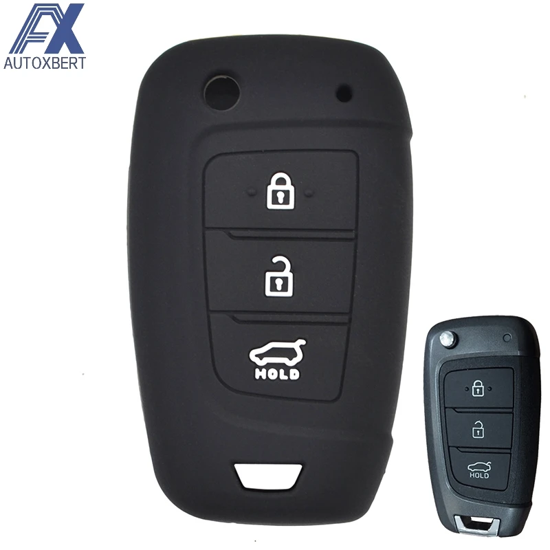 Чехол для Hyundai Solaris 2 Elantra i30 i35 i40 Tucson Kona 2015 2017 2018|car key case cover|fob coversilicone fob cover |