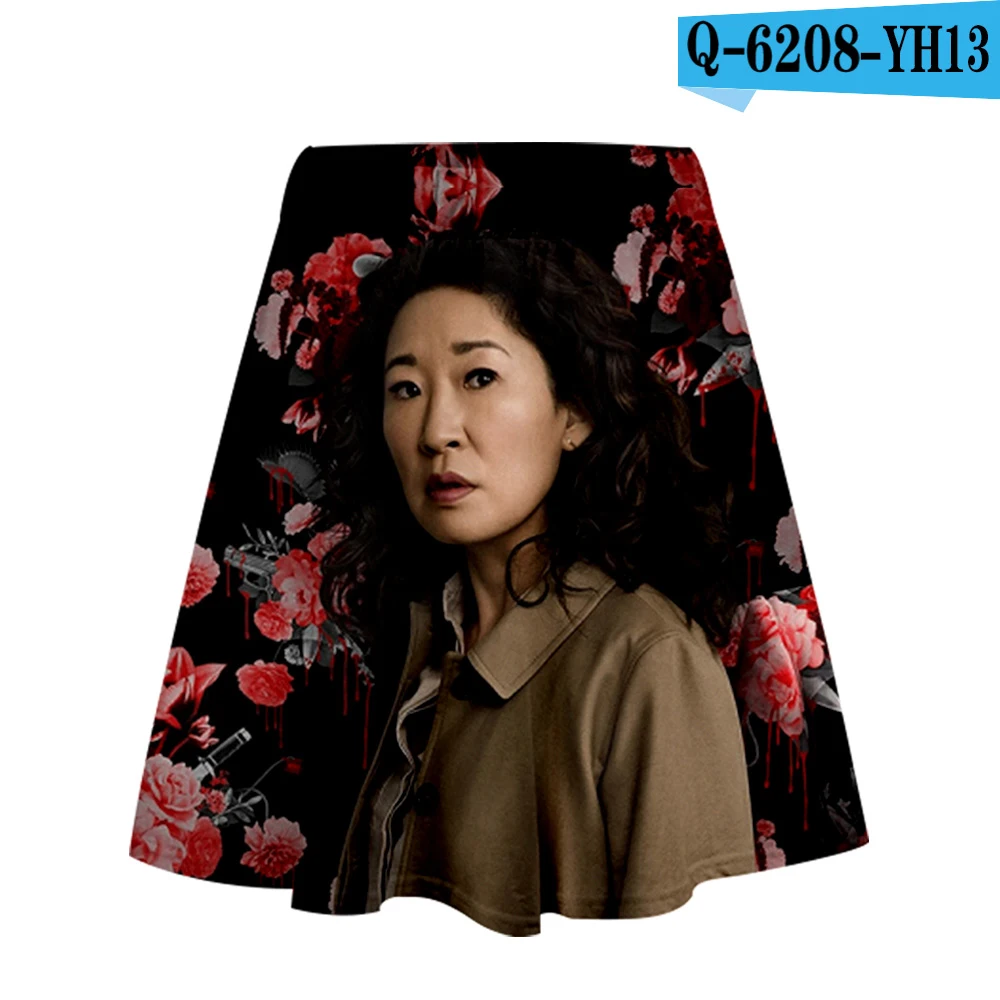 Killing Eve юбка Harajuku Повседневная стиль Harajuku поп ЕВА юбки новые сексуальные Kpops Женские повседневные горячие продажи модные юбки - Цвет: C