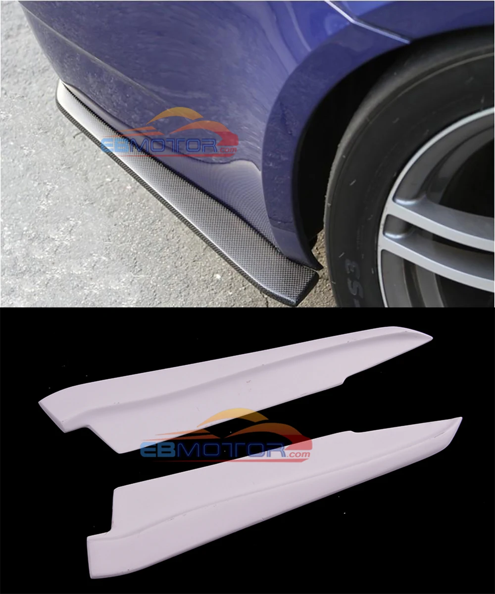 08-13 PAINTED GLOSSY BLACK BMW E92 E93 M3 MODEL USE GTS DESIGN FRONT BUMPER LIP