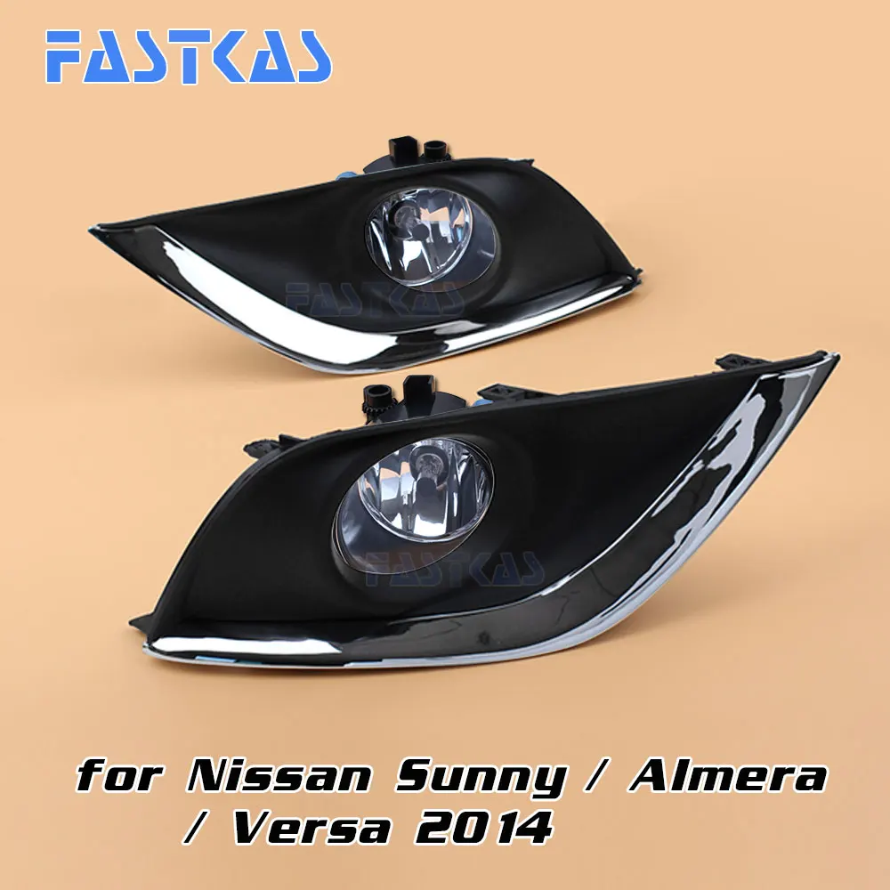 

12v 55W Car Fog Light Assembly for Nissan Sunny/ Almera / Versa 2014 (US Type) Front Fog Light Lamp with Harness Relay Fog Light