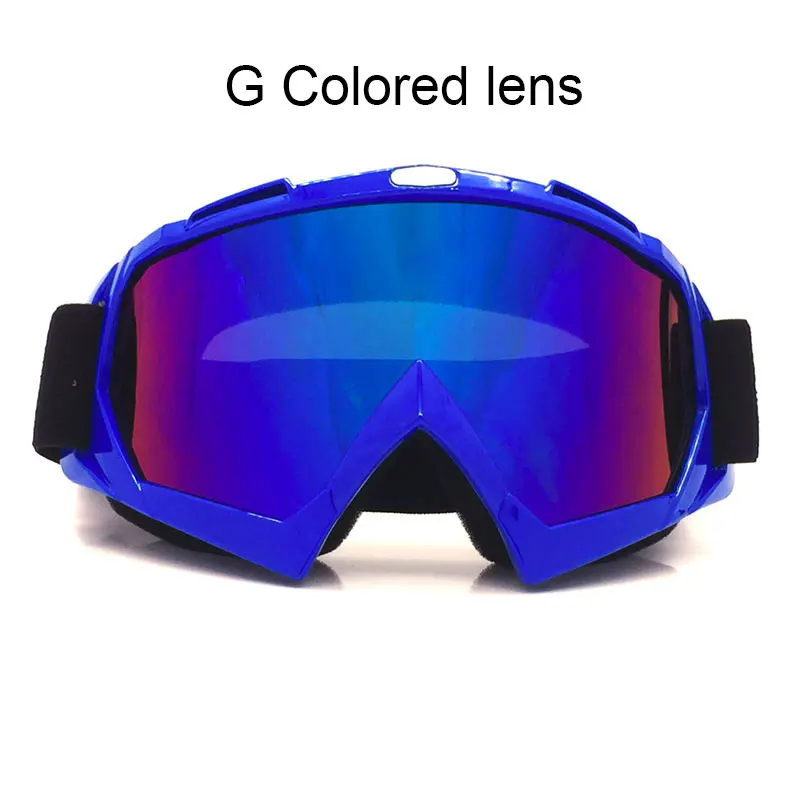 Nuoxintr универсальный мотоцикл очки MX очки для спорта на открытом воздухе Dirt Bike Мото очки человек Для женщин - Цвет: G Colored lens