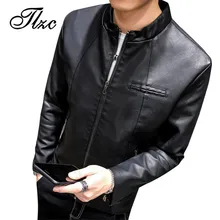 TLZC, Мужская бархатная Байкерская мотоциклетная куртка, Теплая мужская верхняя одежда размера плюс M-4XL, мужские кожаные куртки, осенне-зимние пальто