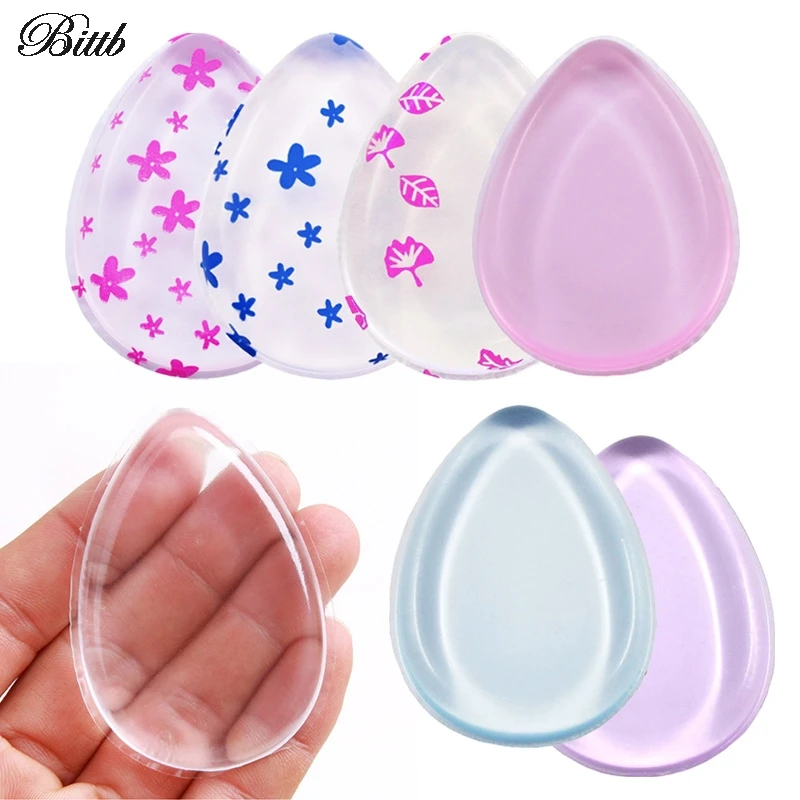 

Bittb 3Pc Clear Jelly Silicone Cosmetic Makeup Sponge Concealer Foundation Maquiagem Powder Saving Beauty Essential Make Up Puff