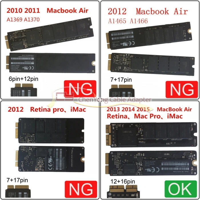 Jimier ноутбук Air Pro 2013 SSD портативный чехол USB 3,0 до 16+ 12 Pin Мобильный бокс HDD корпус