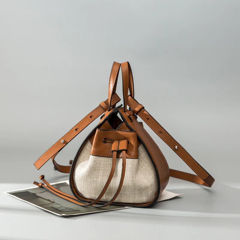 

2019 New Fashion Bucket Bag Handbag Leather High Quality Ladies Casual Shoulder Bags Luxury Women Crossbody Bags for Girls Tote