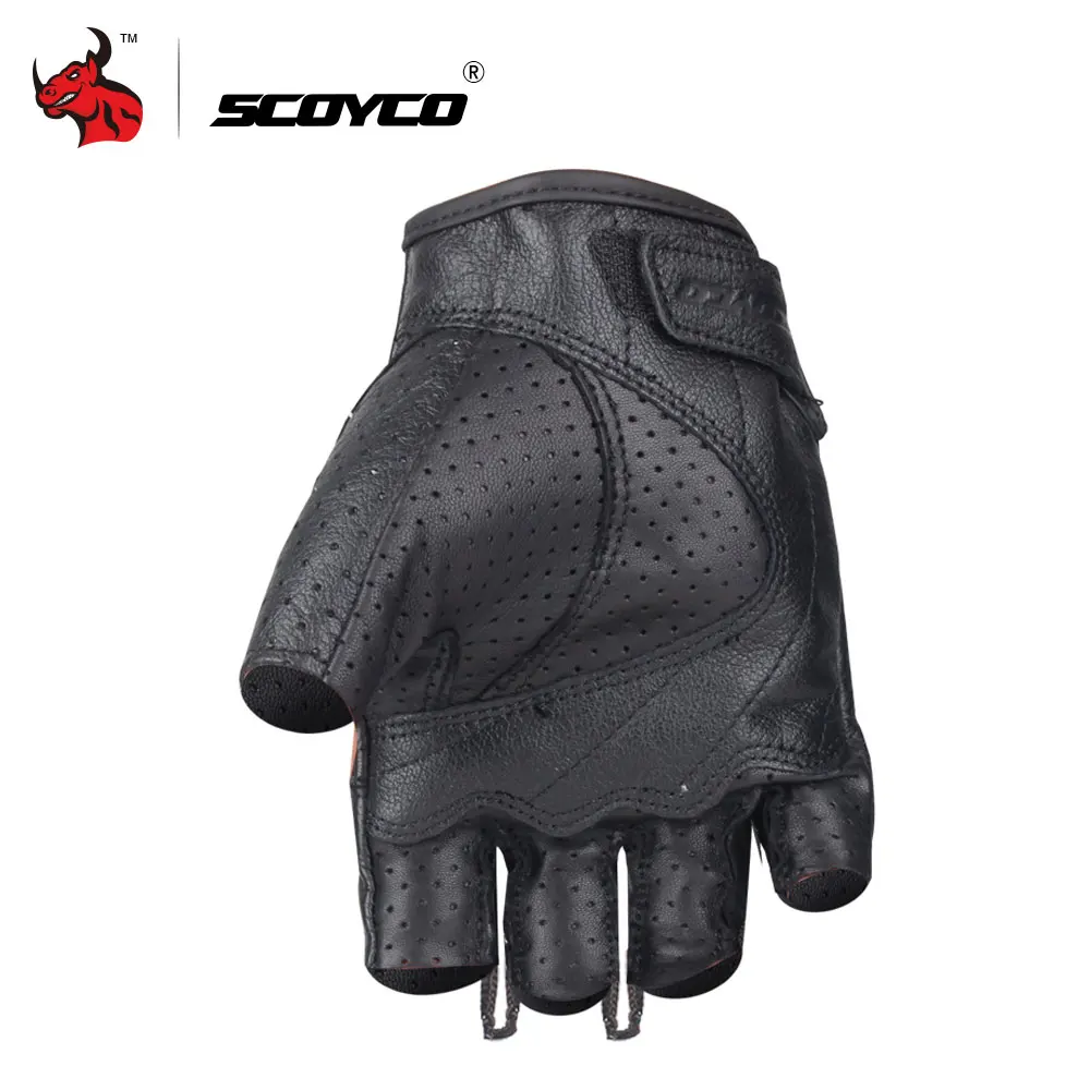 SCOYCO Motorcycle Gloves Leather Motocross Off-Road Racing Gloves Motorcycle Riding Half Finger Gloves Luva Couro Motoqueiro SCOYCO Motorcycle Gloves Leather Motocross Off-Road Racing Gloves Motorcycle Riding Half Finger Gloves Luva Couro Motoqueiro