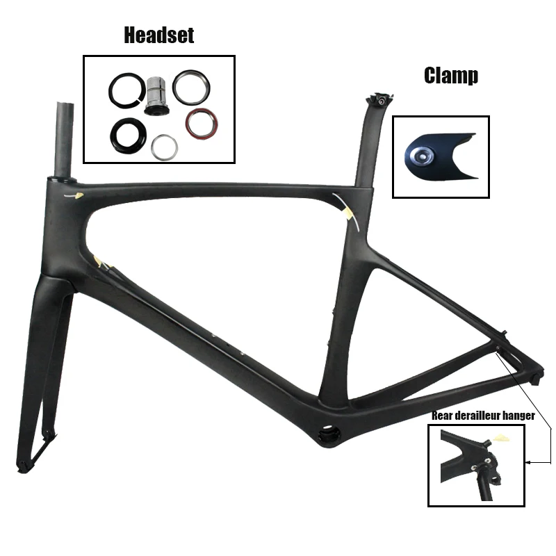 Flash Deal 2019 carbon road bike frame Bottom Barcket PF30 BB30 Taiwan carbon fiber T1000 carbon bicycle frame Di2 And Mechanical Both 1