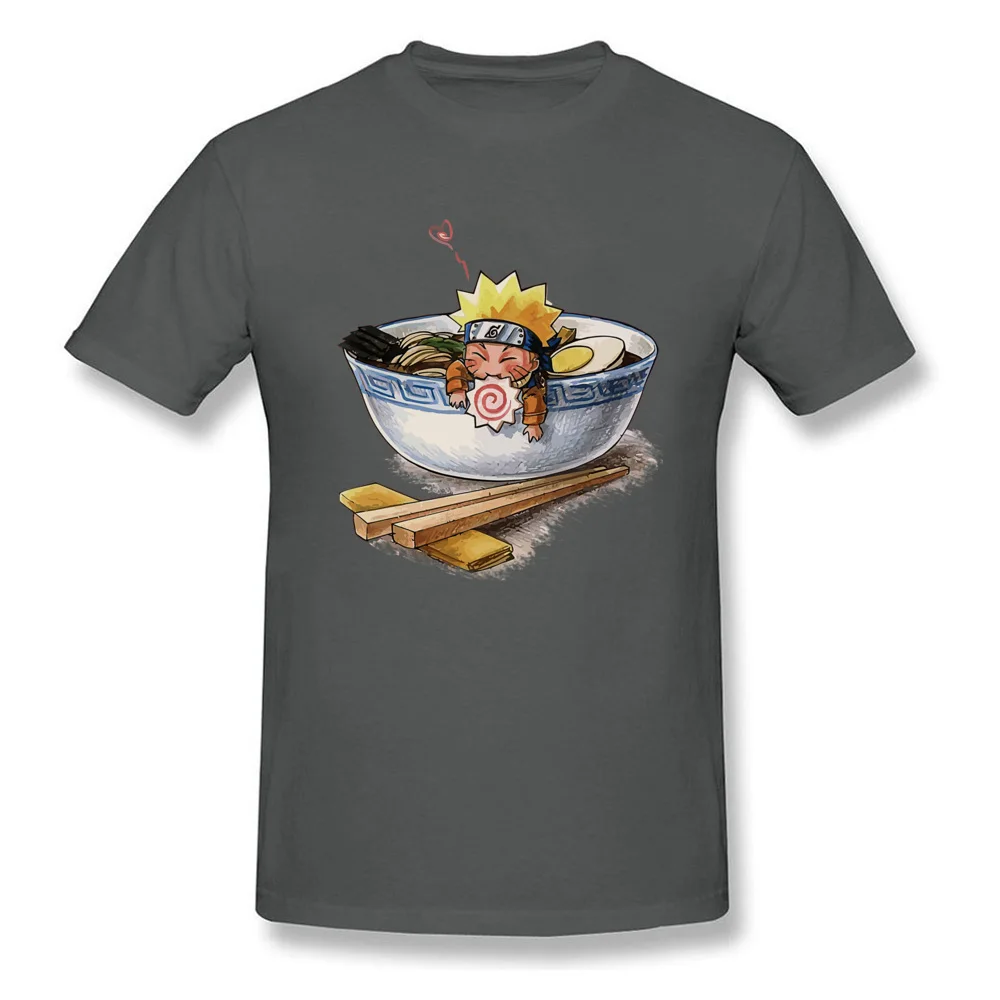 Naruto Love Ramen Tops T Shirt Prevalent Round Collar Normal Short Sleeve 100% Cotton Men T-shirts Classic Tops Shirt Naruto Love Ramen carbon