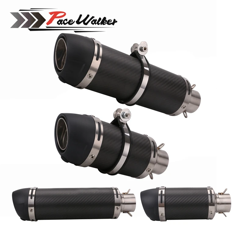 

FREE SHIPPING Motorcycle Exhaust Muffler Pipe Carbon Fiber Exhaust pipe for CBR 125 250 CB400 CB600 YZF FZ400 Z750 Cafe Racer