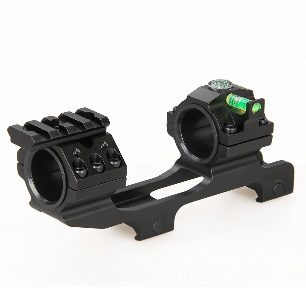 PPT Dual Ring Scope Mount Bubble Level Compass and Picatinny Rail Rifle