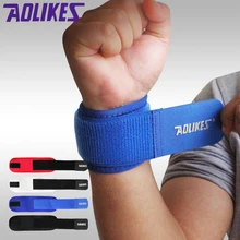 AOLIKES 1 пара обмотка для поддержки запястья Bracer защитный напульсник тренажерный зал фитнес теннис спорт браслет повязки