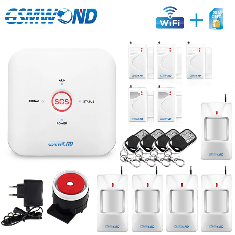 

Free shipping 433MHz Color Screen Door Window Sensor Wireless home security GSM alarm system Motion Sensor Popular Cheap Beauty