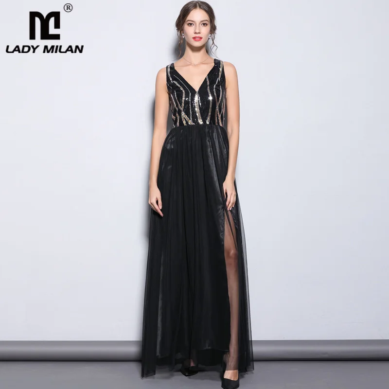 milan sequin gown
