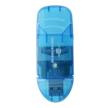 SD HC Card Reader Синий Ключ USB Формат