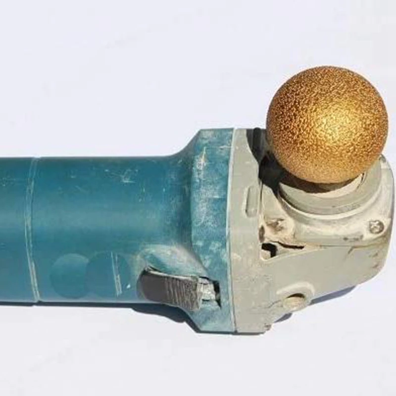Diameter 35Mm Vacuum Brazed Diamond Polishing Grinding Head M10 Thread Diamond Burrs For Pebble Stone Marble Granite Brick Too