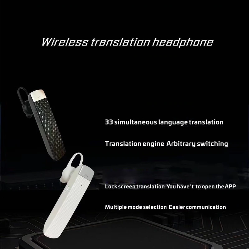Портативный беспроводной умный перевод Bluetooth наушники-вкладыши гарнитура бизнес-перевод