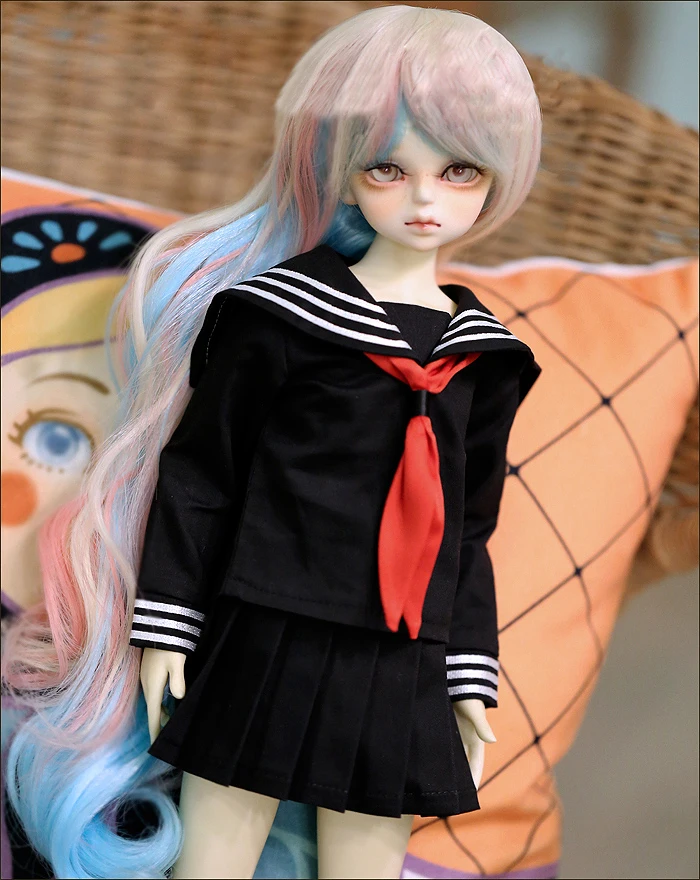 

D01-P199 children handmade toy 1/3 1/4 Doll Accessories BJD/SD doll wig High temperature wire Wavy curls