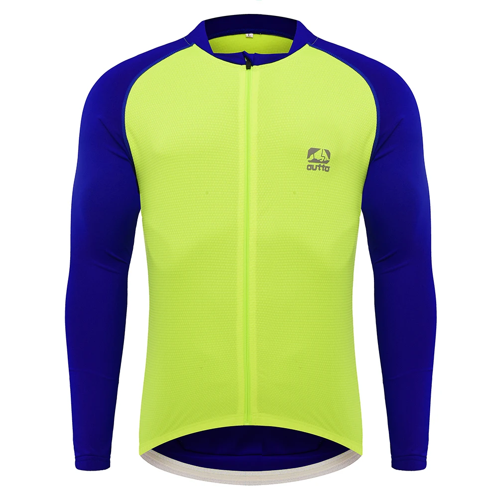 Быстросохнущая мужская одежда OUTTO для велоспорта с длинным рукавом, одежда для велоспорта Pro team, дышащая одежда для езды на велосипеде