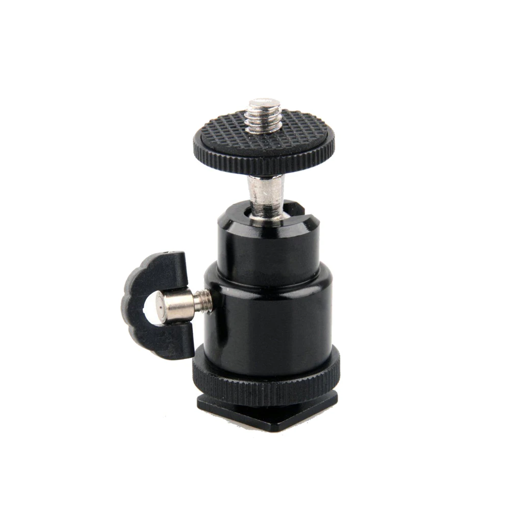 INSEESI мини 1/4 шаровый адаптер Hot Shoe флэш кронштейн держатель винт для камера Statief светодио дный светодиодный свет Beugel Houder