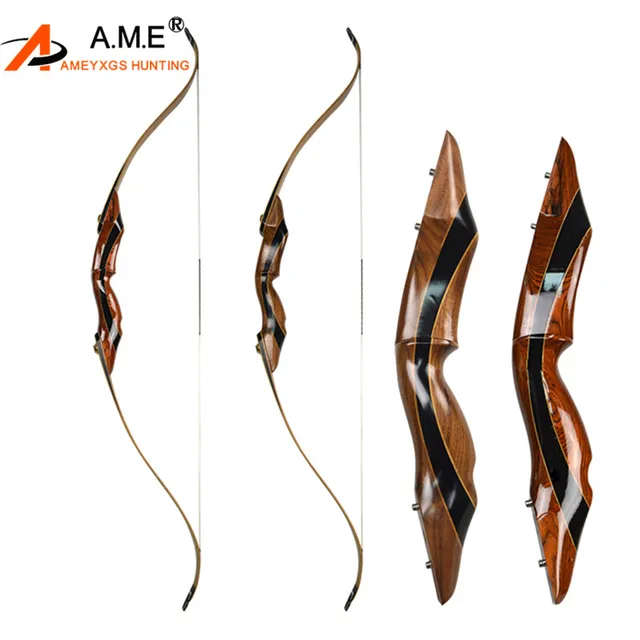  US $148.75 Archery Takedown Recurve Longbow Right Hand American Hunting 55lbs Hunting Shoot